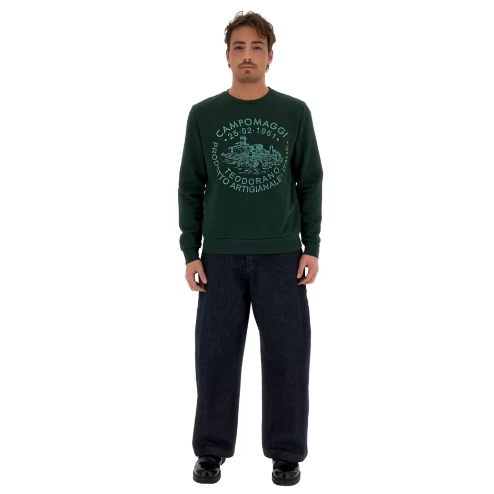 Campomaggi Teodorano sweatshirt Verde Cheap