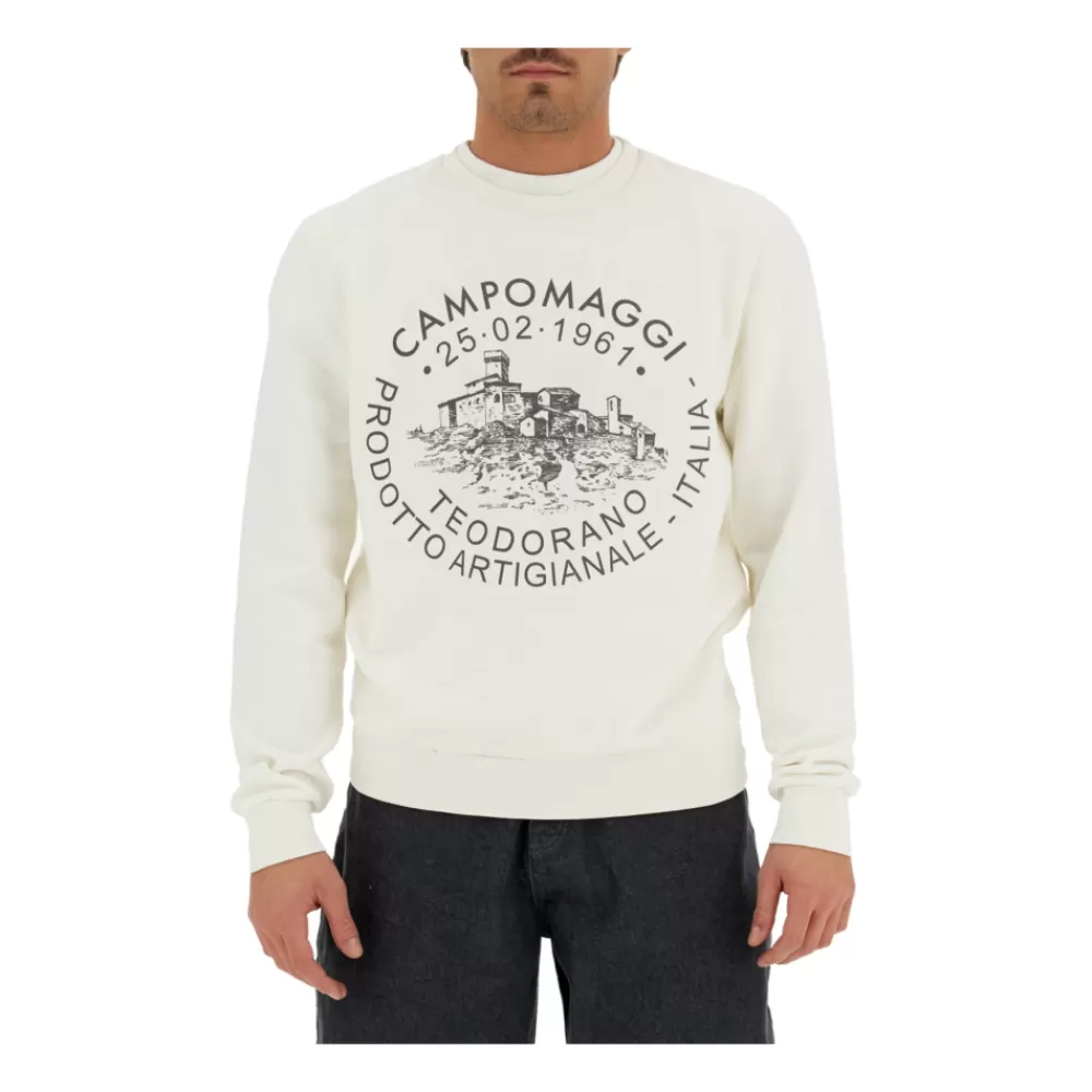 Campomaggi Teodorano sweatshirt Bianco Online