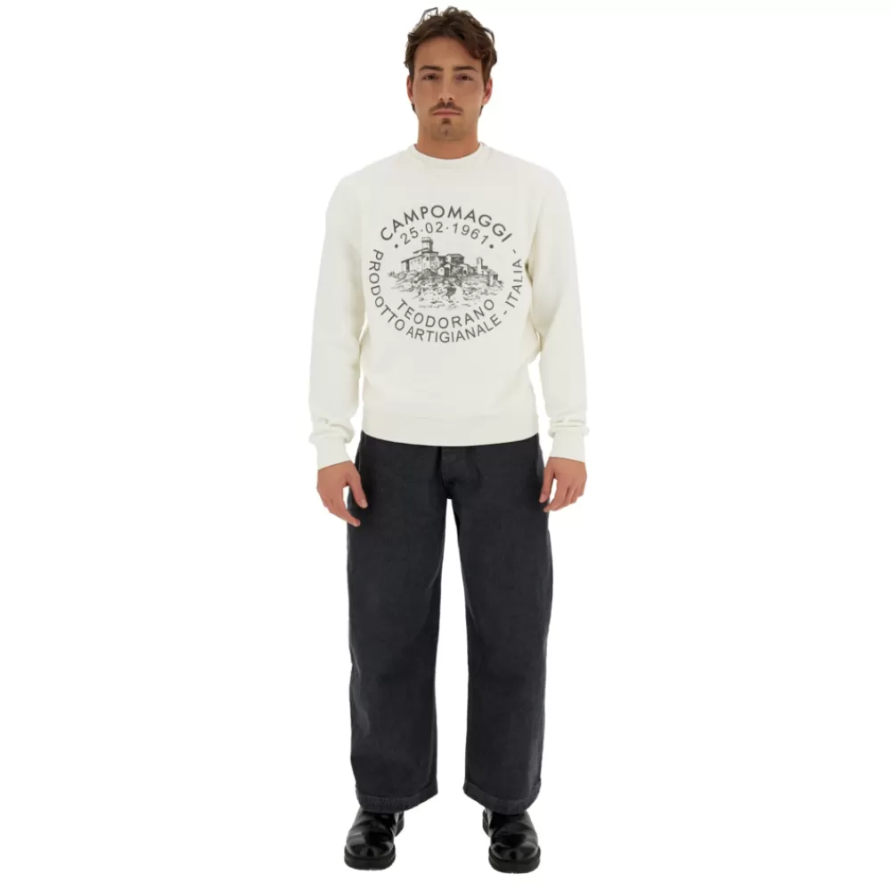 Campomaggi Teodorano sweatshirt Bianco Online