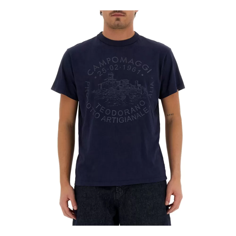 Campomaggi Teodorano T-shirt Blu Hot