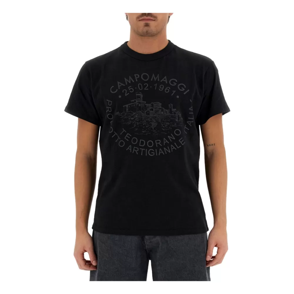 Campomaggi Teodorano T-shirt Nero Discount